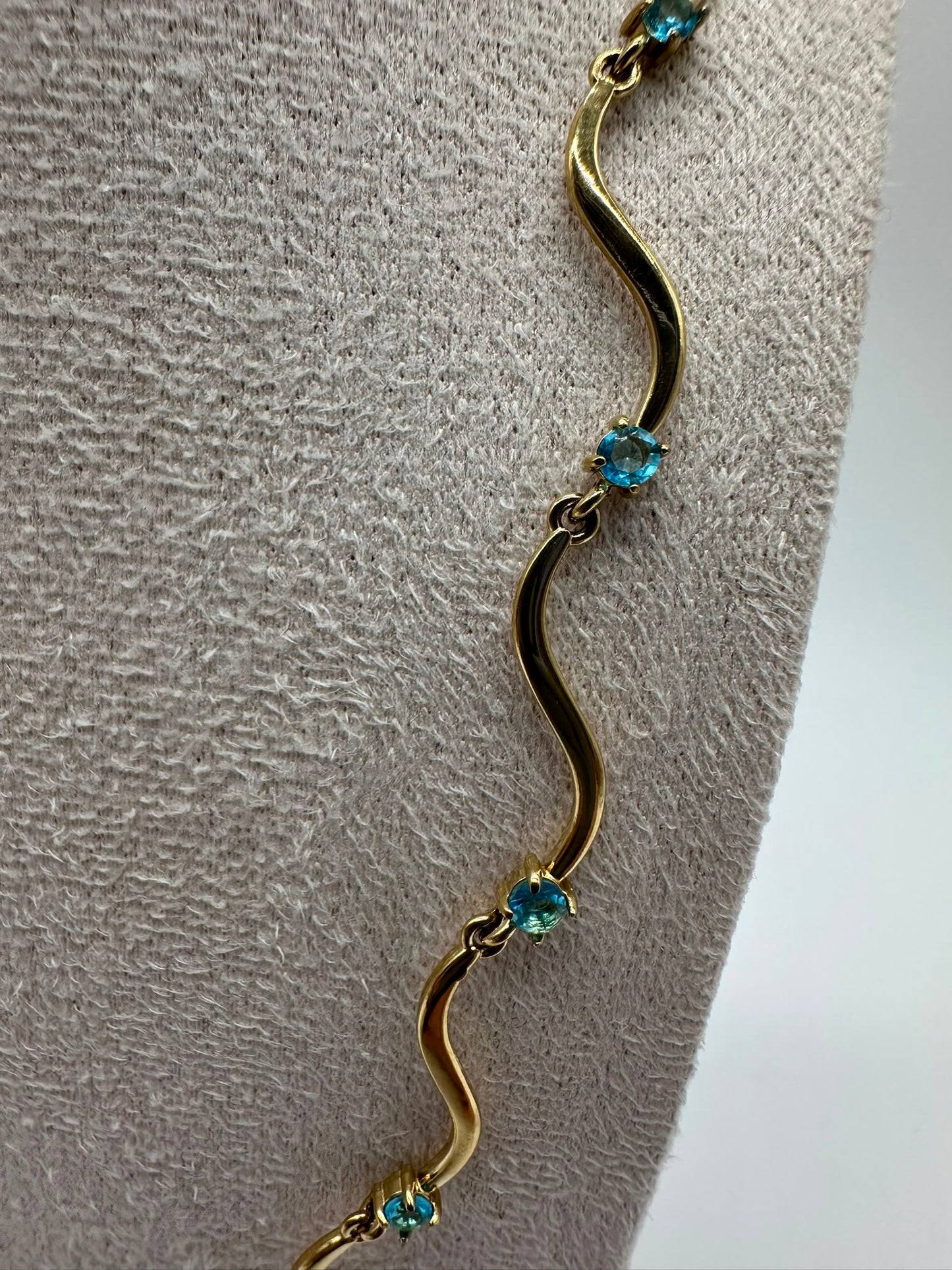 Collana gemme azzurra 316L