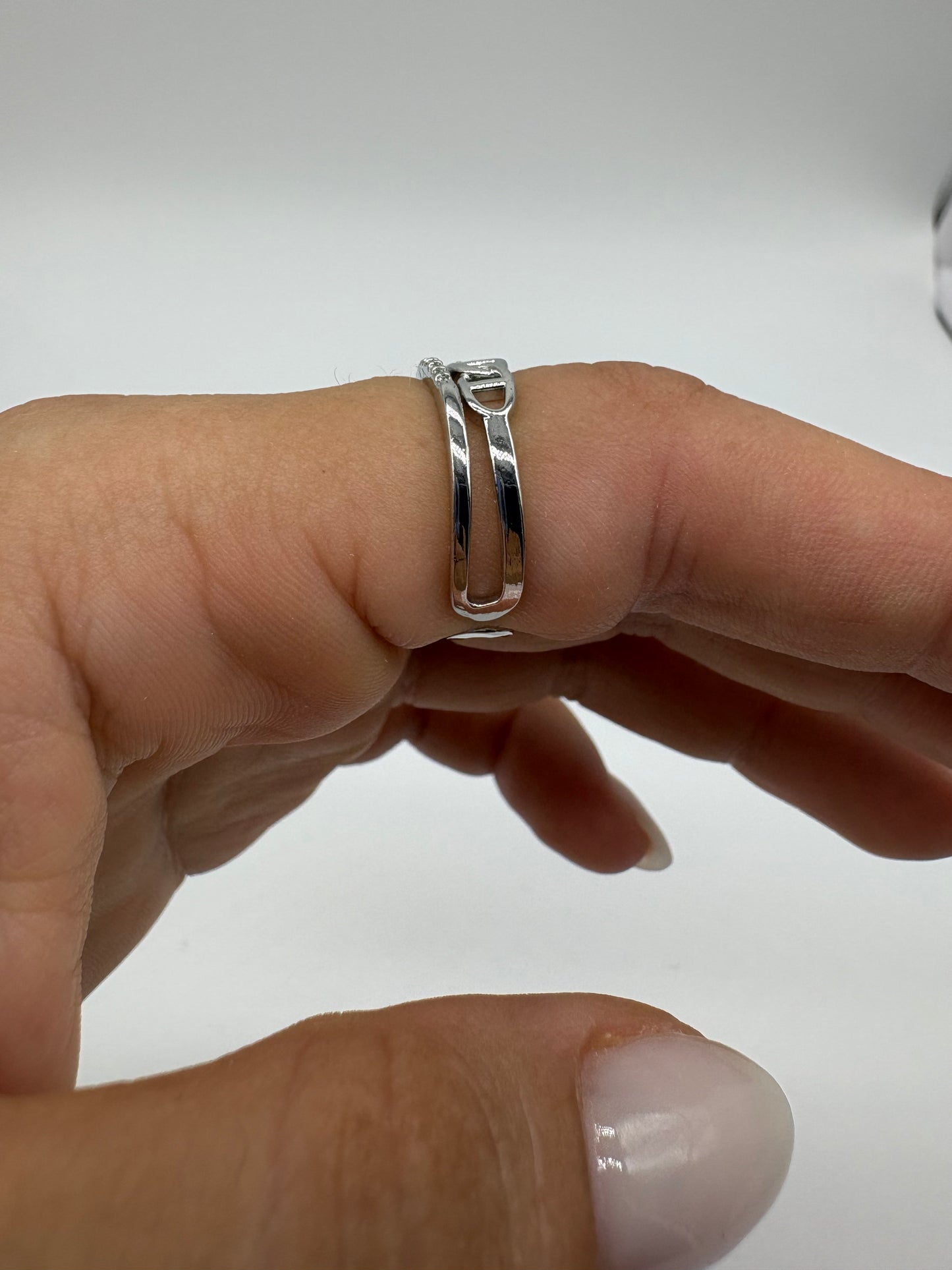 Anello a fascia - Acciaio + ottone