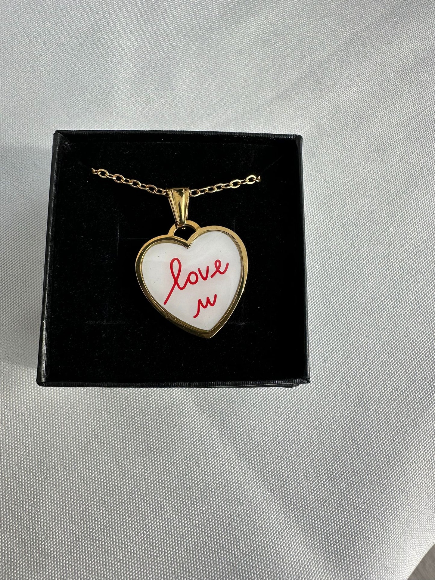 Collana Cuore Love in Acciaio Inossidabile - Ciondolo Romantico