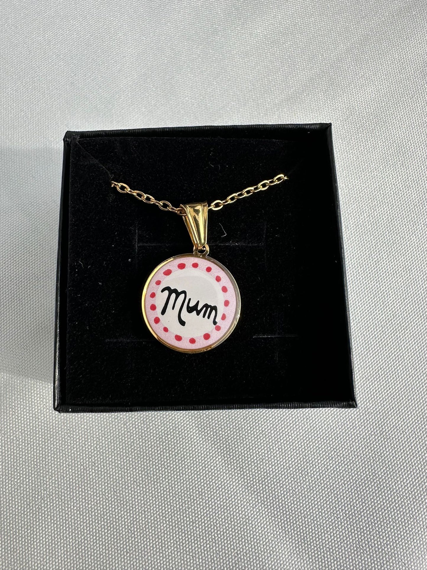 Collana Mum in Acciaio Inossidabile - Ciondolo Regalo per la Mamma