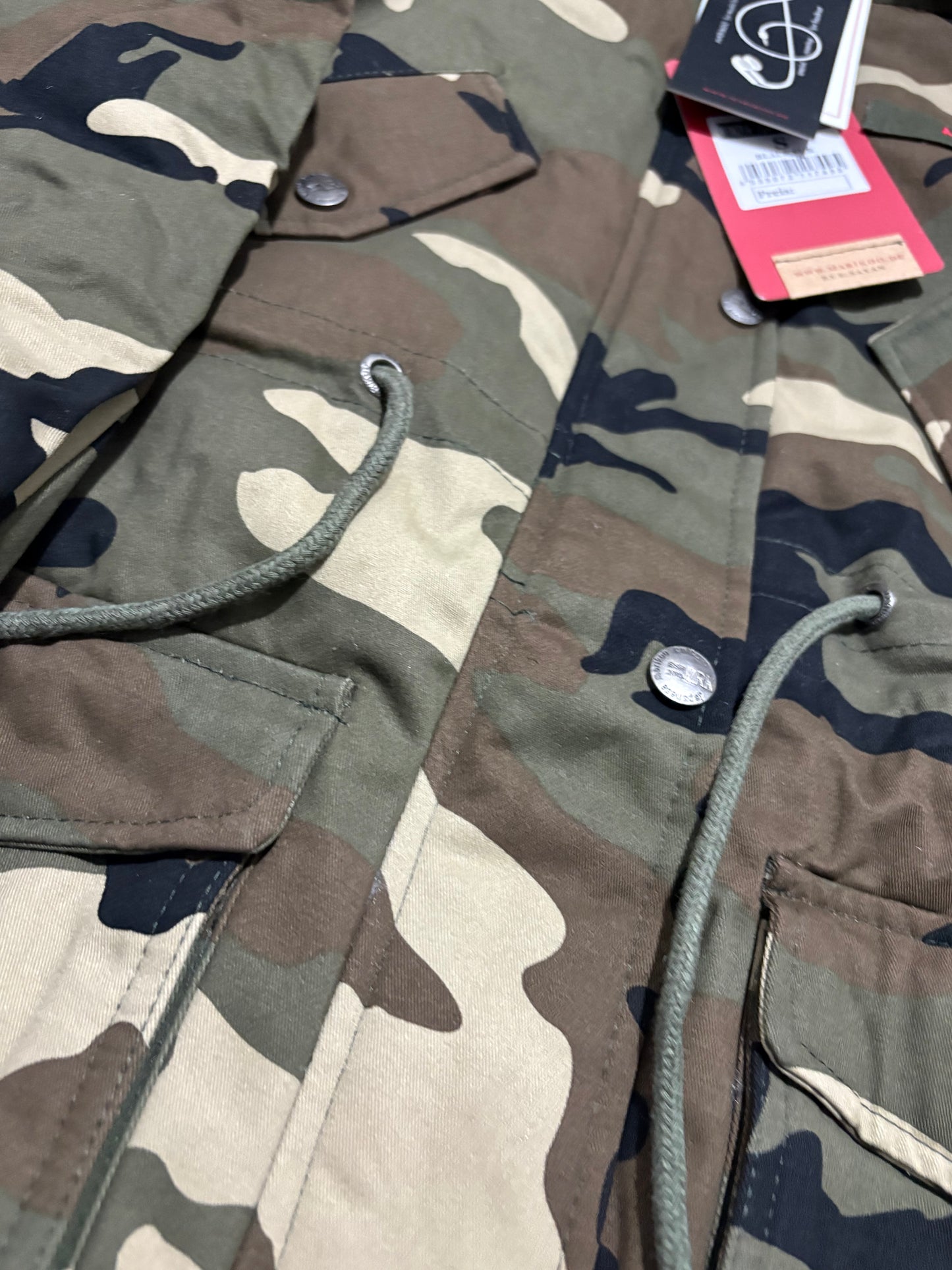 Parka Mimetico Donna con Pelliccia - Giacca Militare Invernale