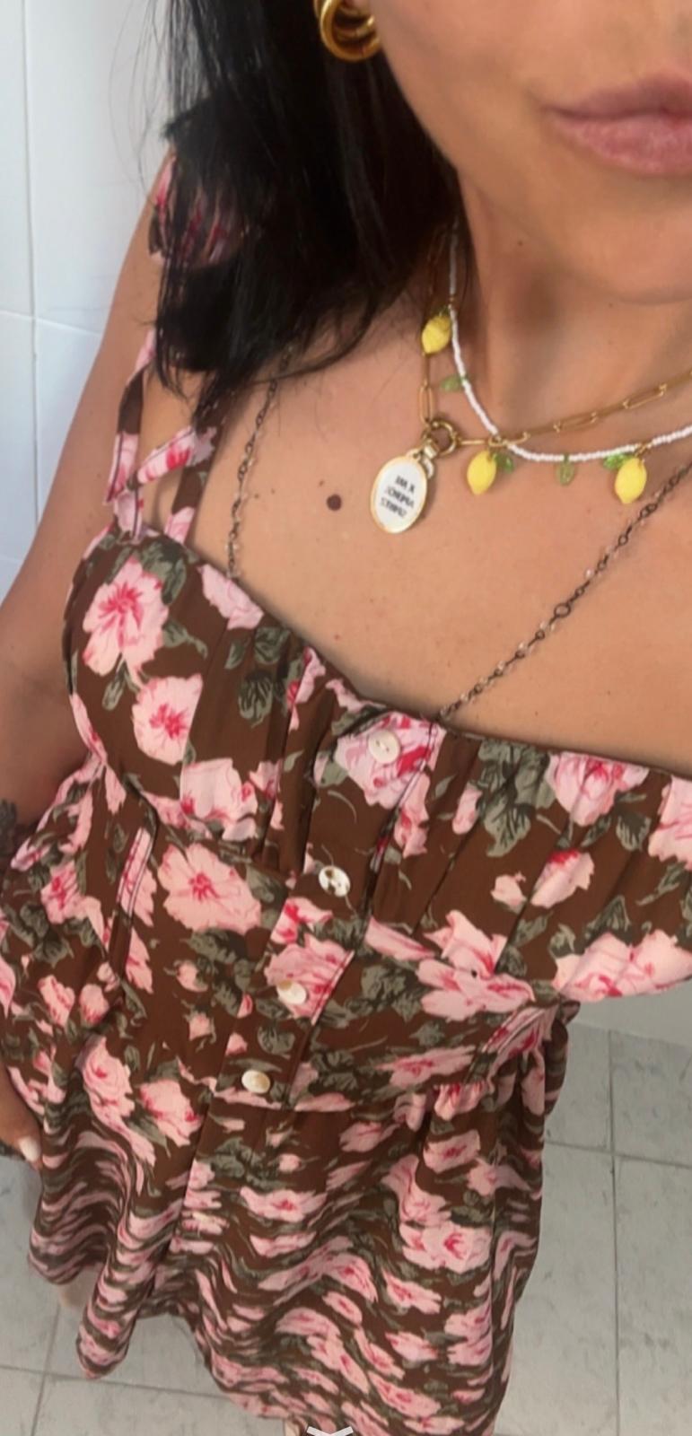 Vestiti Floreali Estivi con Bottoni – Abito Estivo Romantico