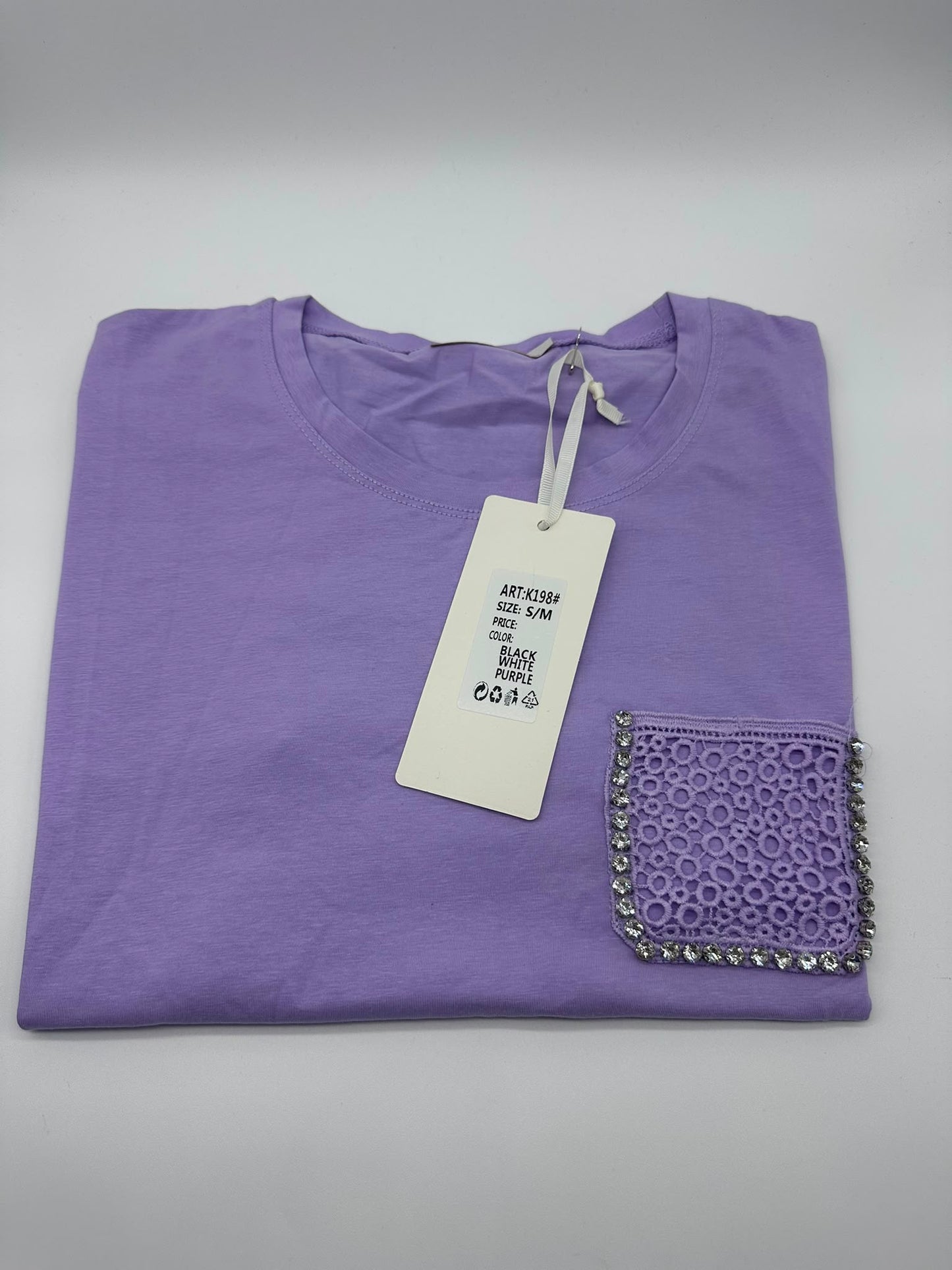T-Shirt donna con brillantini