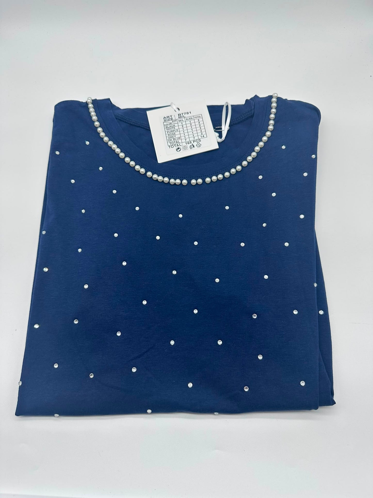 T-Shirt donna con brillantini