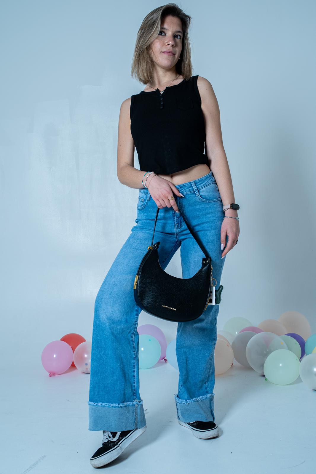 "Jeans Risvolto Donna - Orlo Ripiegato Stile Casual | DR-CLYDE SHOP"