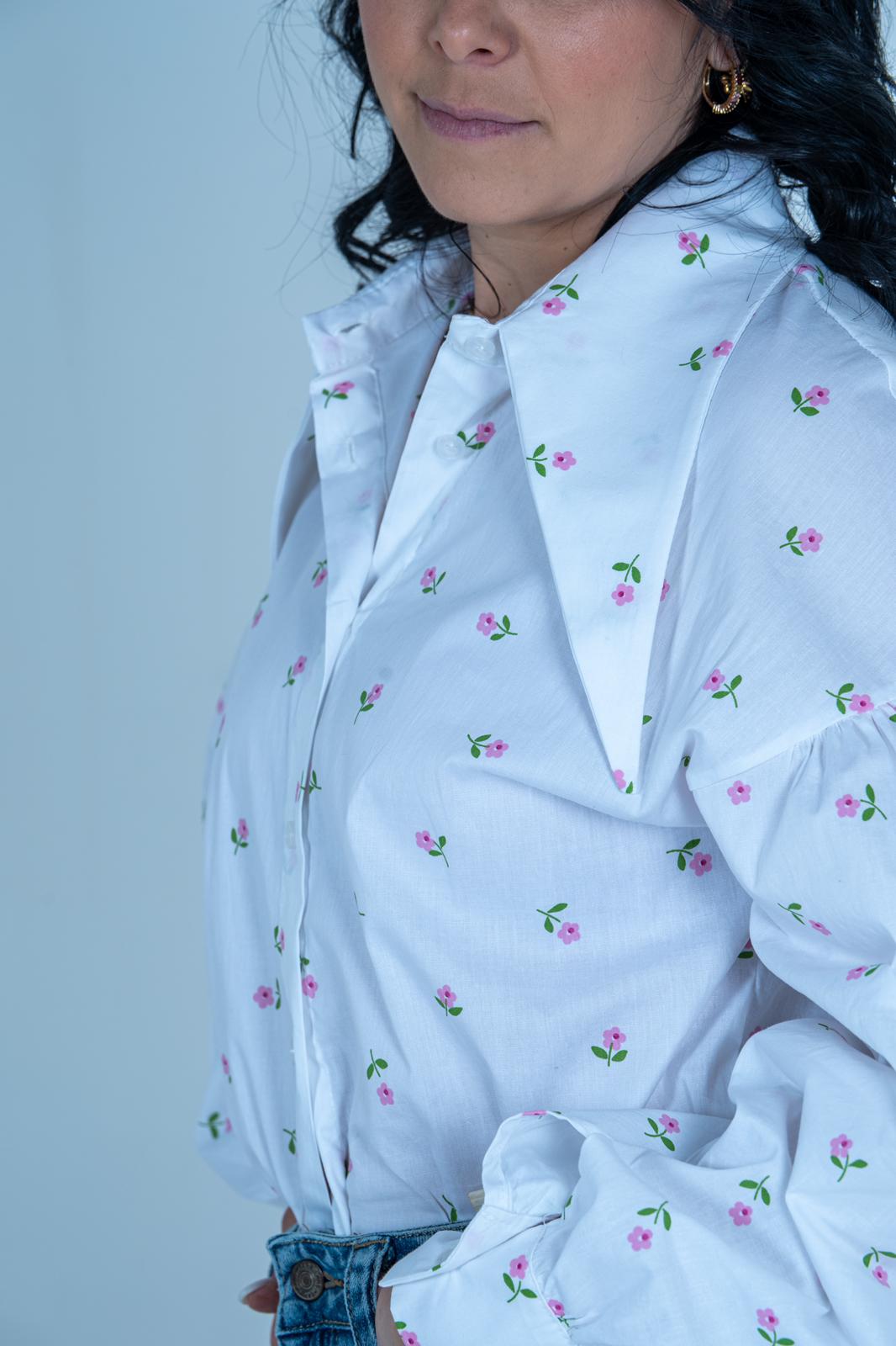 Camicia Fiorellini Donna | DR-CLYDE SHOP