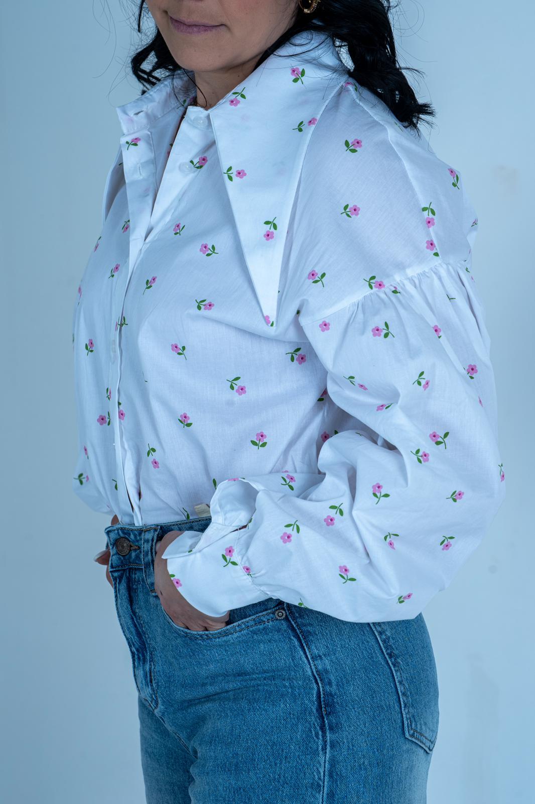 Camicia Fiorellini Donna | DR-CLYDE SHOP