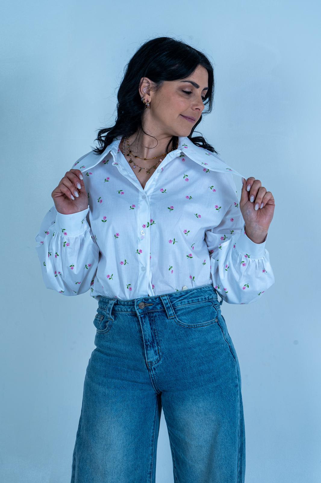 Camicia Fiorellini Donna | DR-CLYDE SHOP