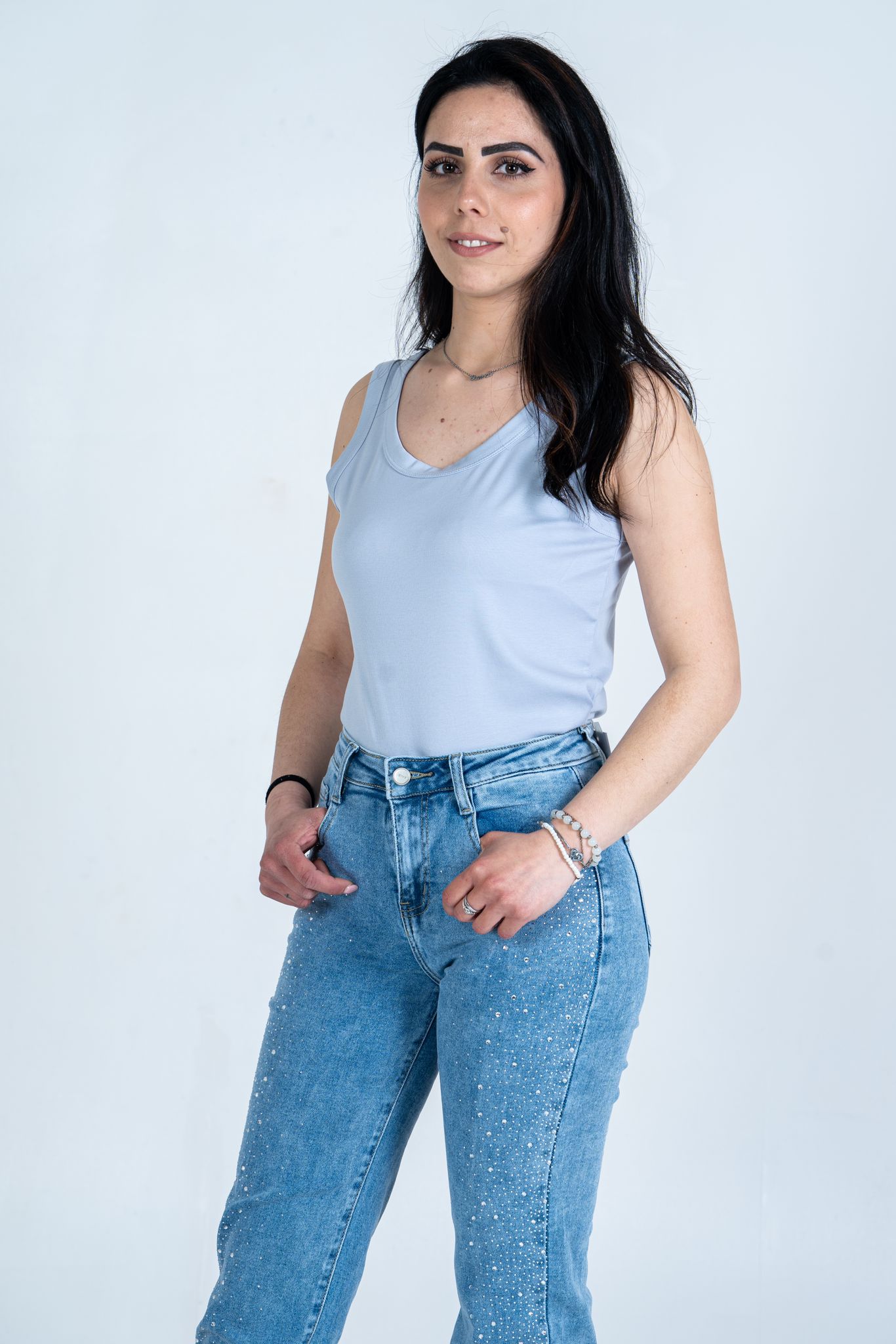 Canotte Lisce - T-Shirt con Scollo Rotondo | DR-CLYDE SHOP