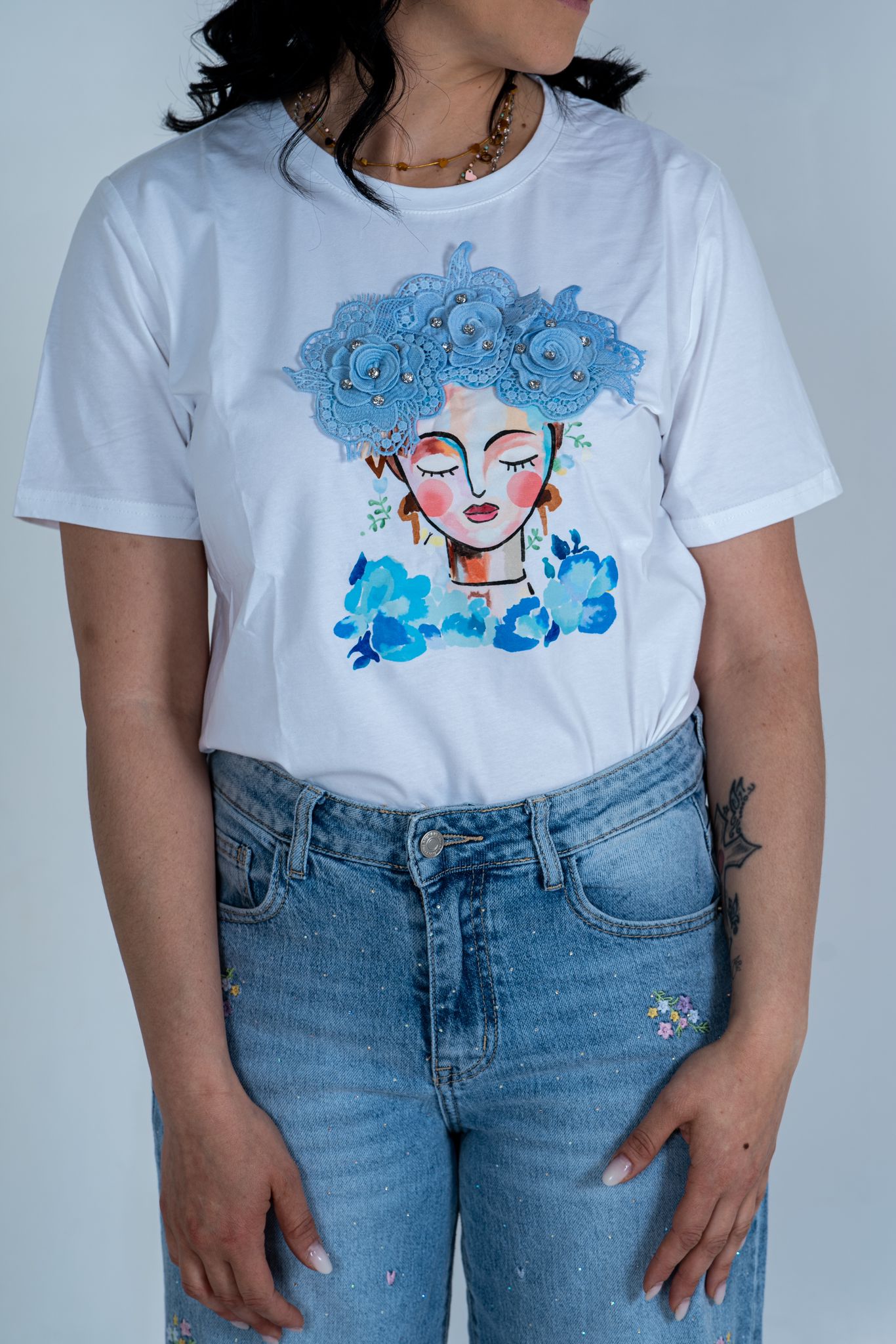 T-Shirt Frida Kahlo 3D - Stampa Unica | DR-CLYDE SHOP