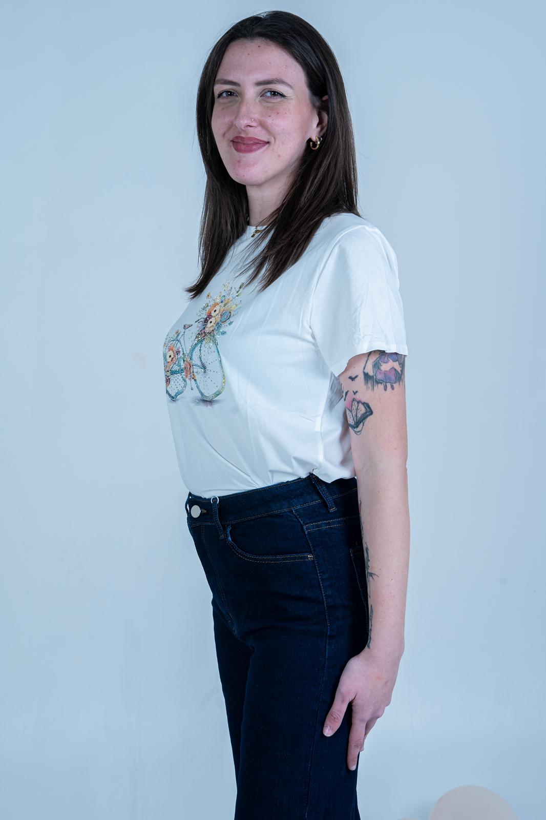 T-Shirt Bikes - Maglietta in Cotone con Stampa 3D | DR-CLYDE SHOP