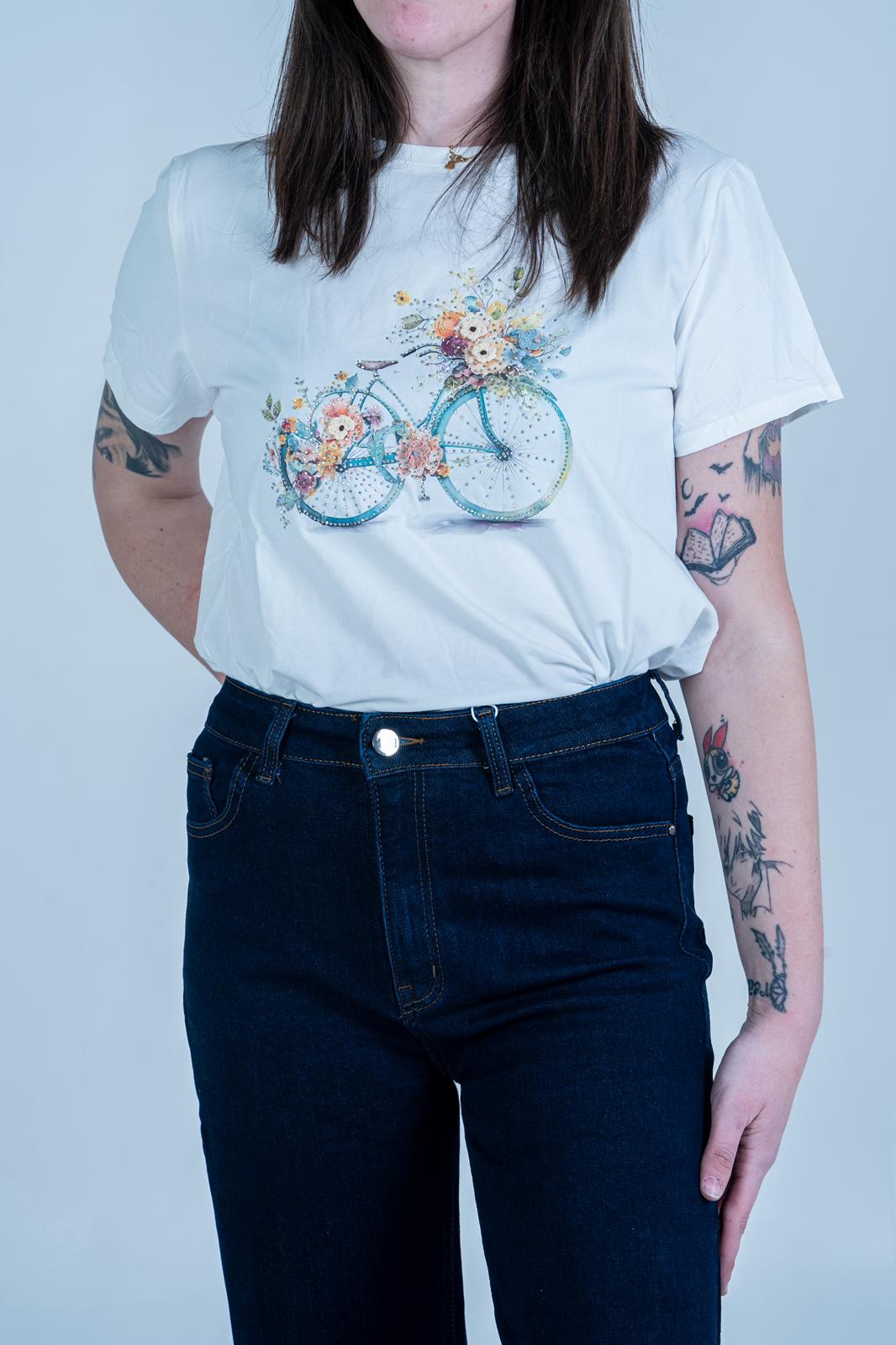 T-Shirt Bikes - Maglietta in Cotone con Stampa 3D | DR-CLYDE SHOP