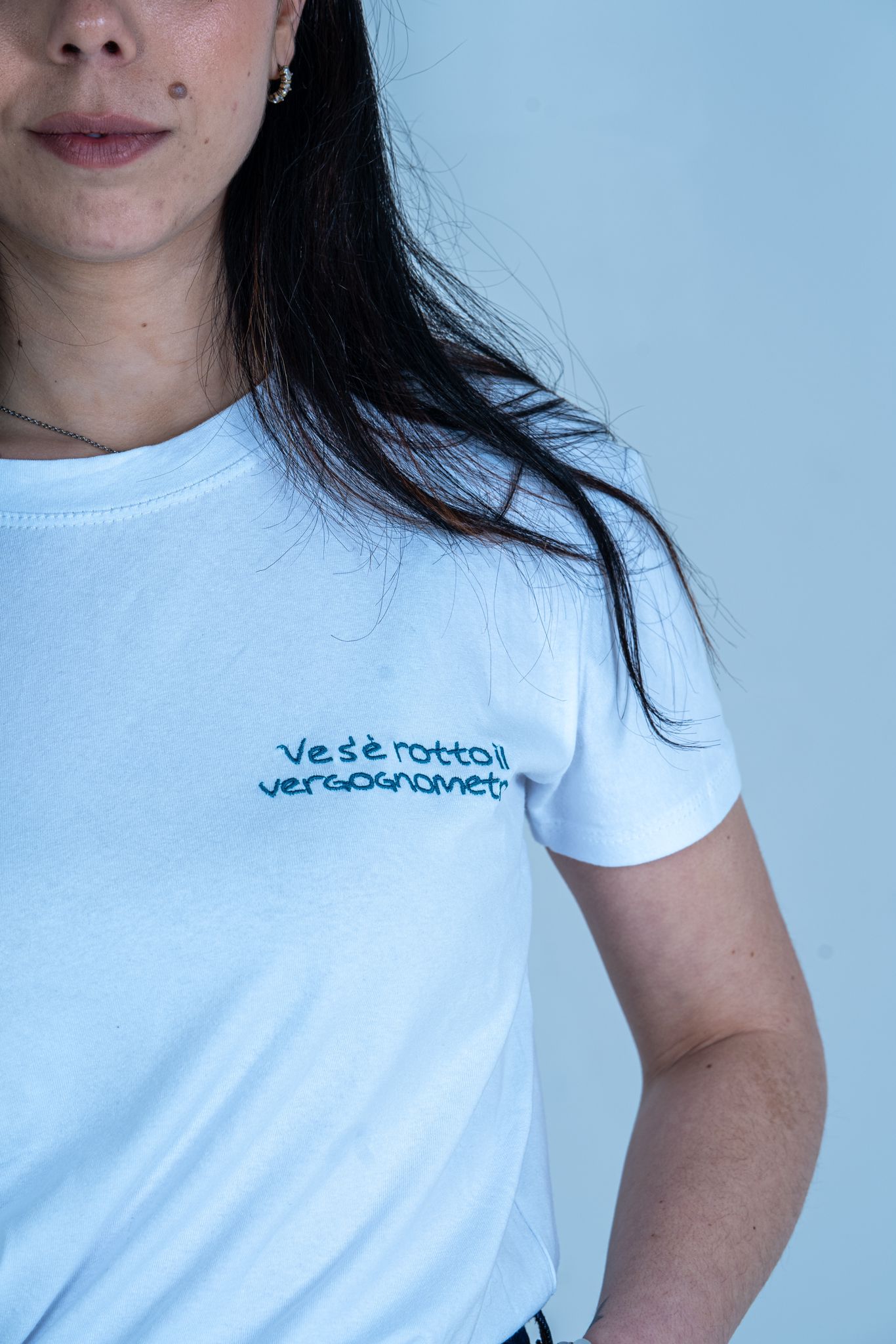 T-Shirt ricamata "Ve s'e' rotto il vergognometro" | DR-CLYDE SHOP