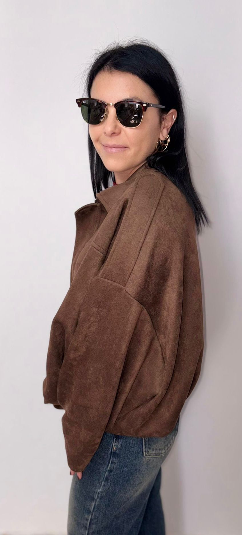 Giubbotto Bomber in Camoscio - Stile Casual Elegante