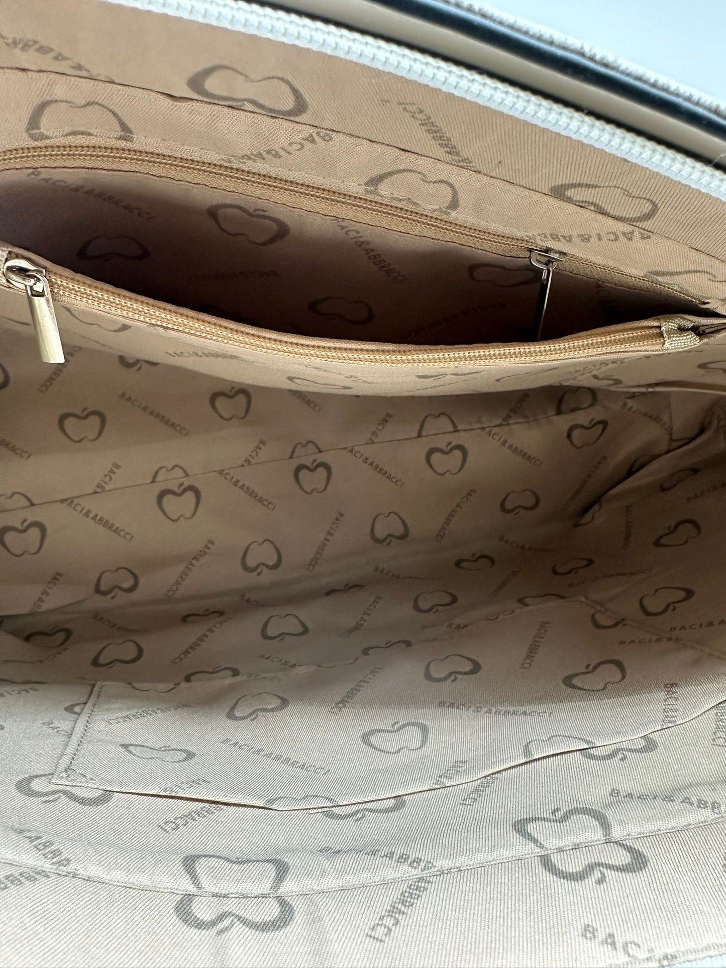 Set Borsa Shopping e Pochette Grigia - Pattern Monogram con Catena