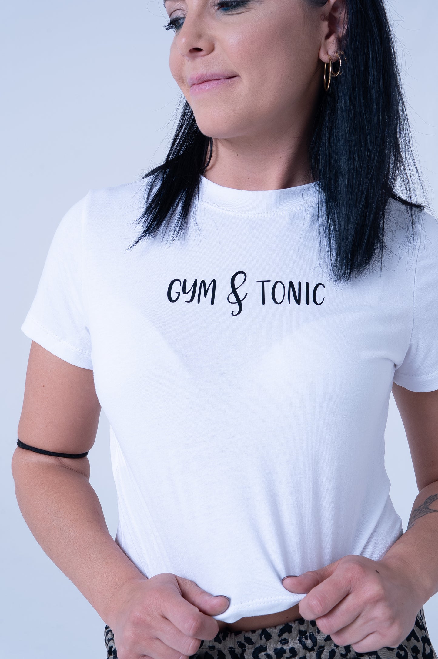 T-Shirt GYM & TONIC - Stampa Divertente DR-CLYDE