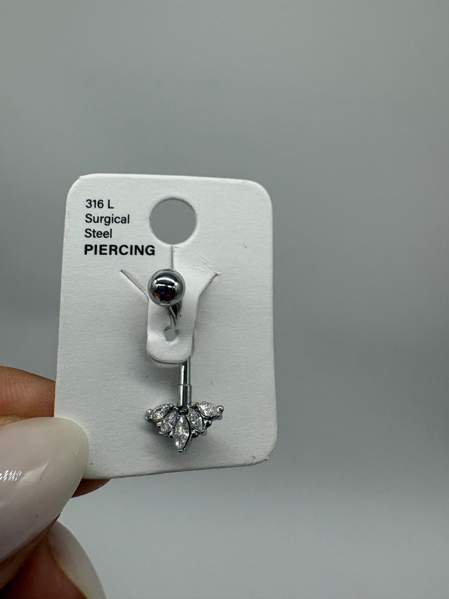 Piercing ombelico vario tip - Acciaio inossidabile