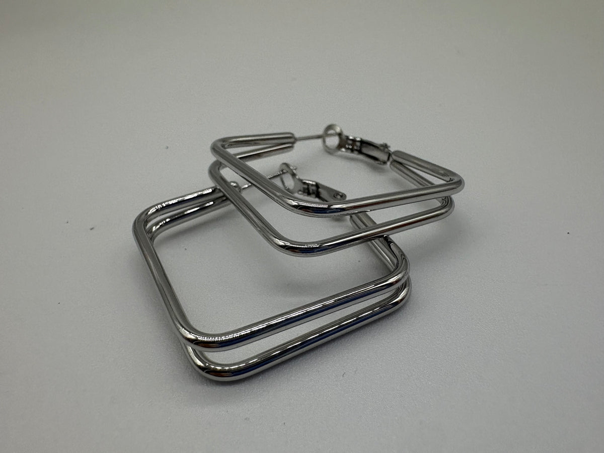 Orecchini Quadrati in Acciaio Inossidabile - DR-CLYDE SHOP ONLINE
