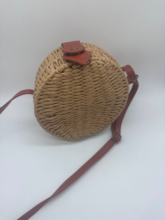 Borsa donna in paglia tonda