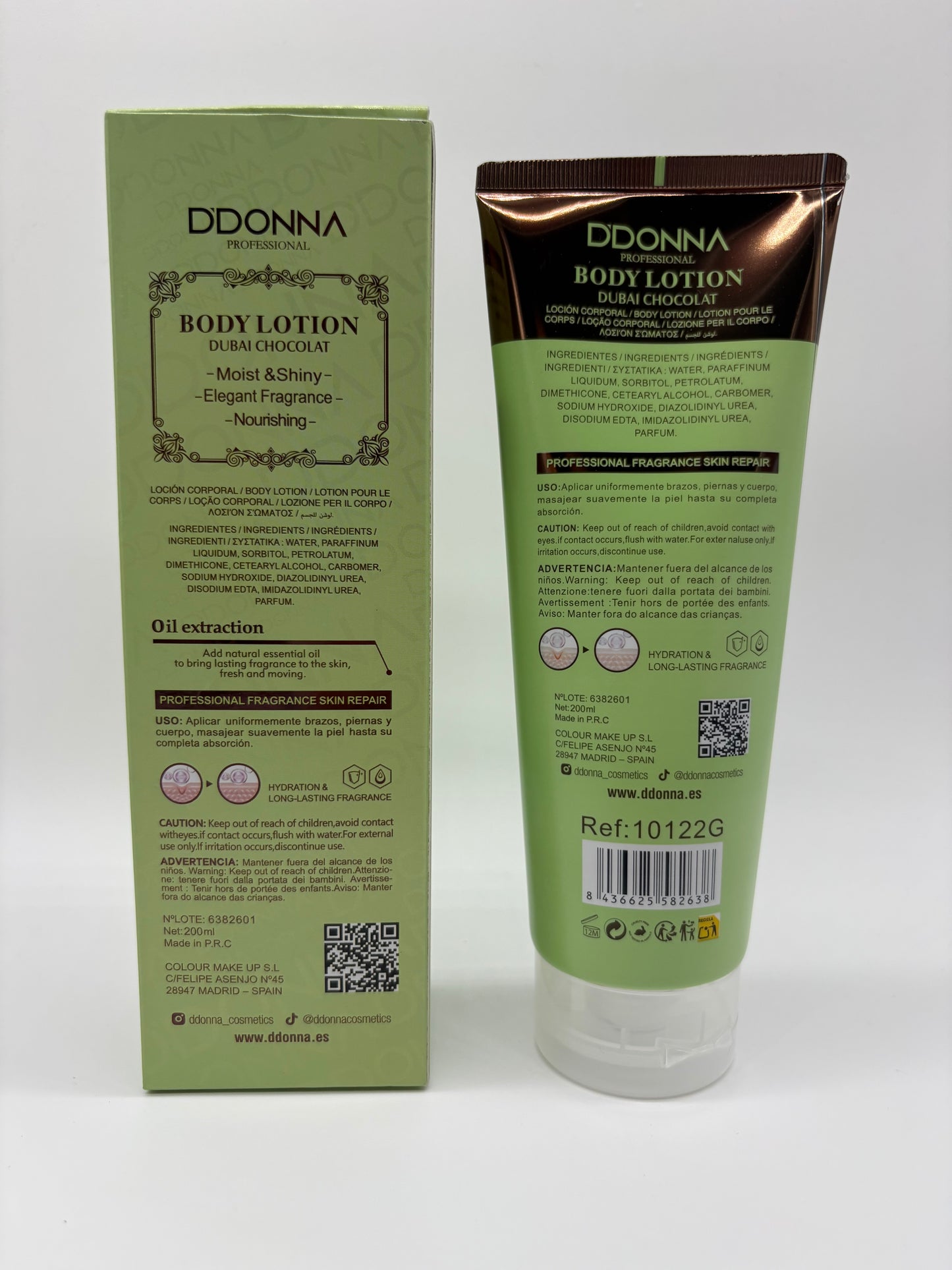 D'Donna Dubai Chocolat Body Lotion Idratante 200ml – Lozione Corpo Profumata