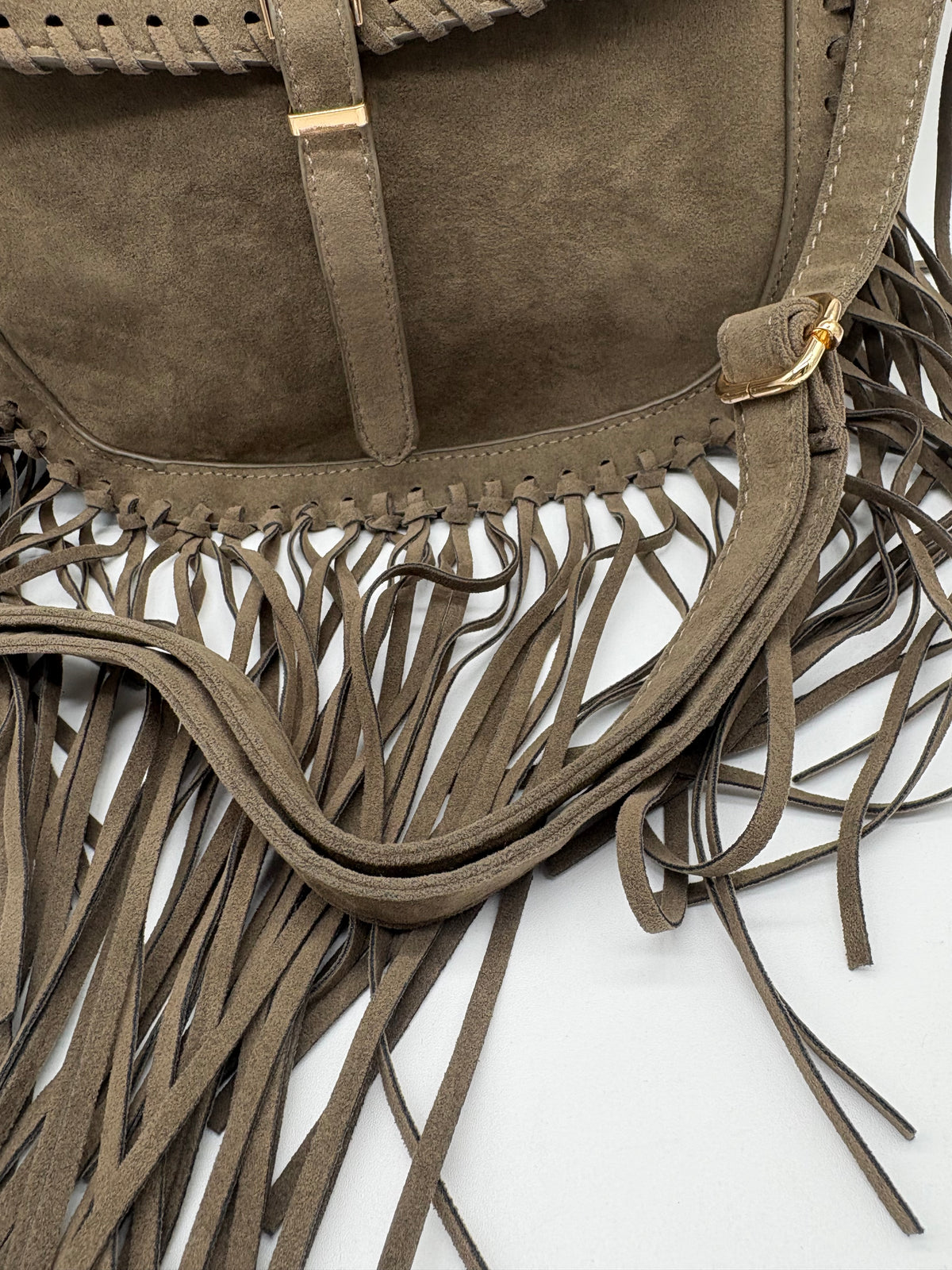 Borsa in Camoscio con Frange - DR-CLYDE SHOP ONLINE