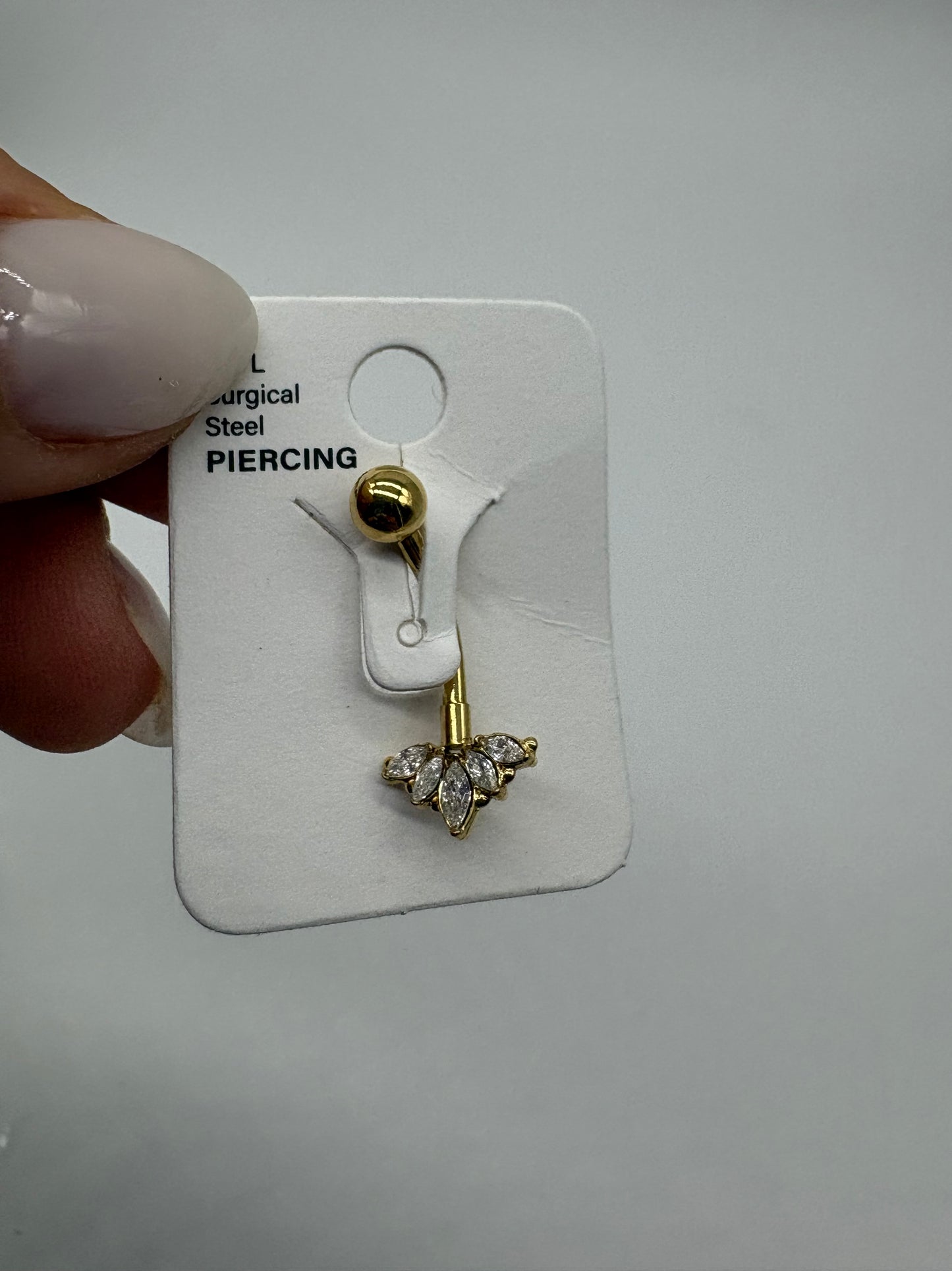 Piercing ombelico vario tip - Acciaio inossidabile
