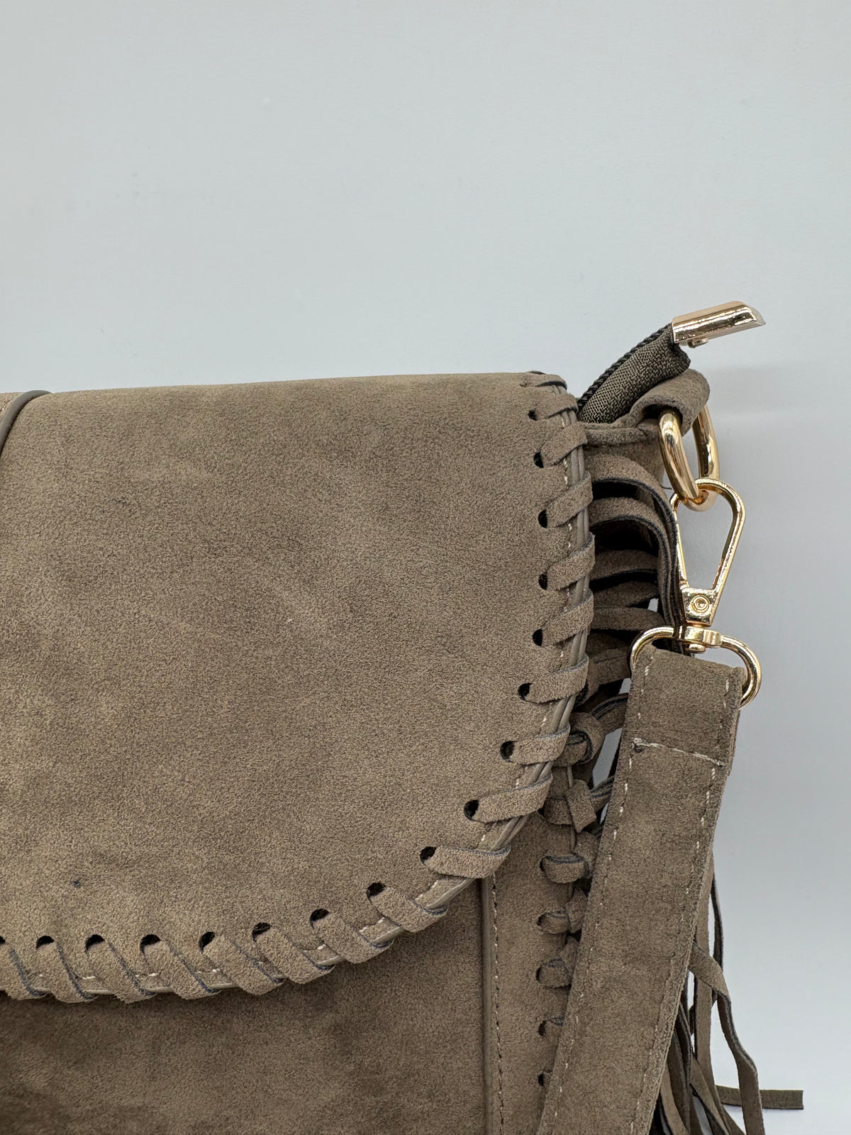 Borsa in Camoscio con Frange - DR-CLYDE SHOP ONLINE