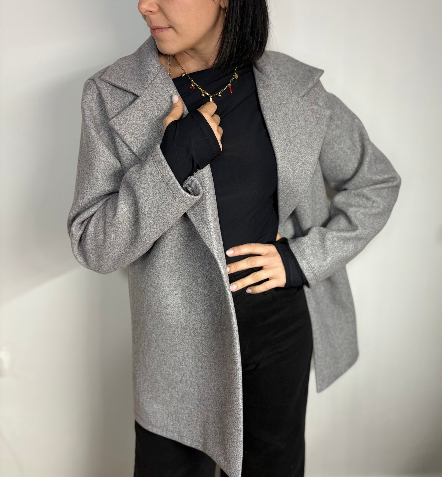 Cappotto Blazer Donna Elegante - Giacca Oversize Taglia Unica