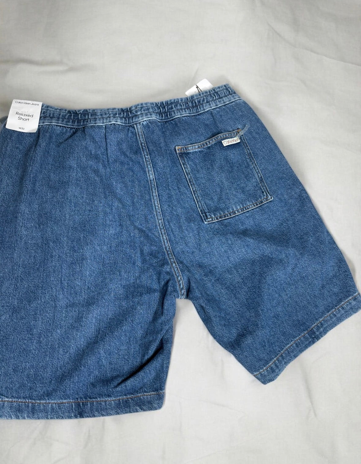 Calvin Klein Jeans Relaxed Short Uomo – Bermuda Denim Blu con Coulisse