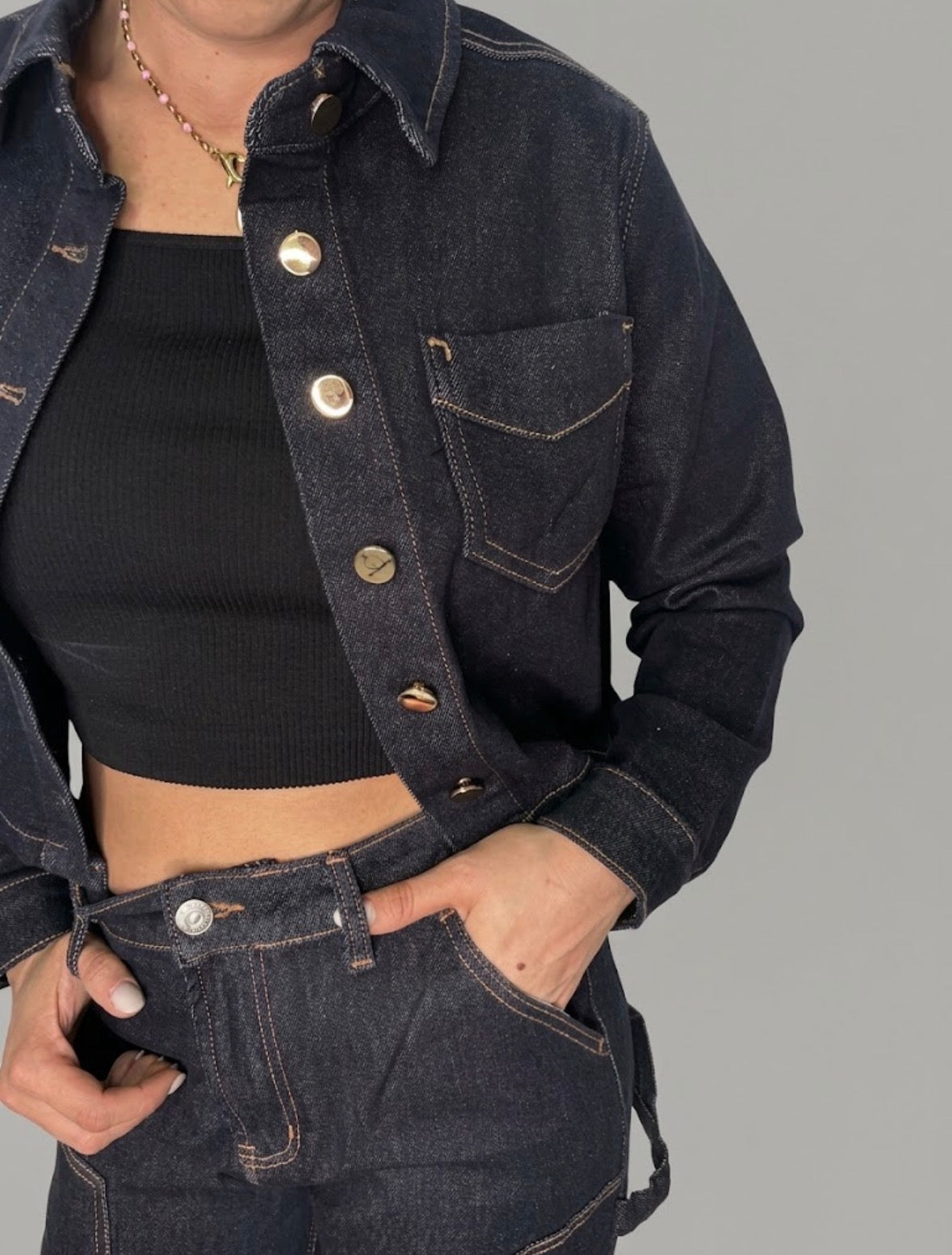 Camicia Crop di Jeans - DR-CLYDE SHOP ONLINE