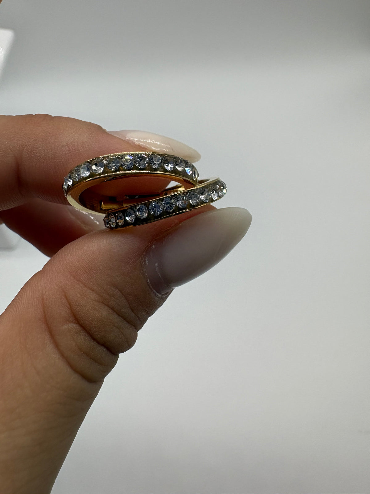 Orecchini a cerchio con strass In Acciaio Inossidabile - DR-CLYDE SHOP ONLINE
