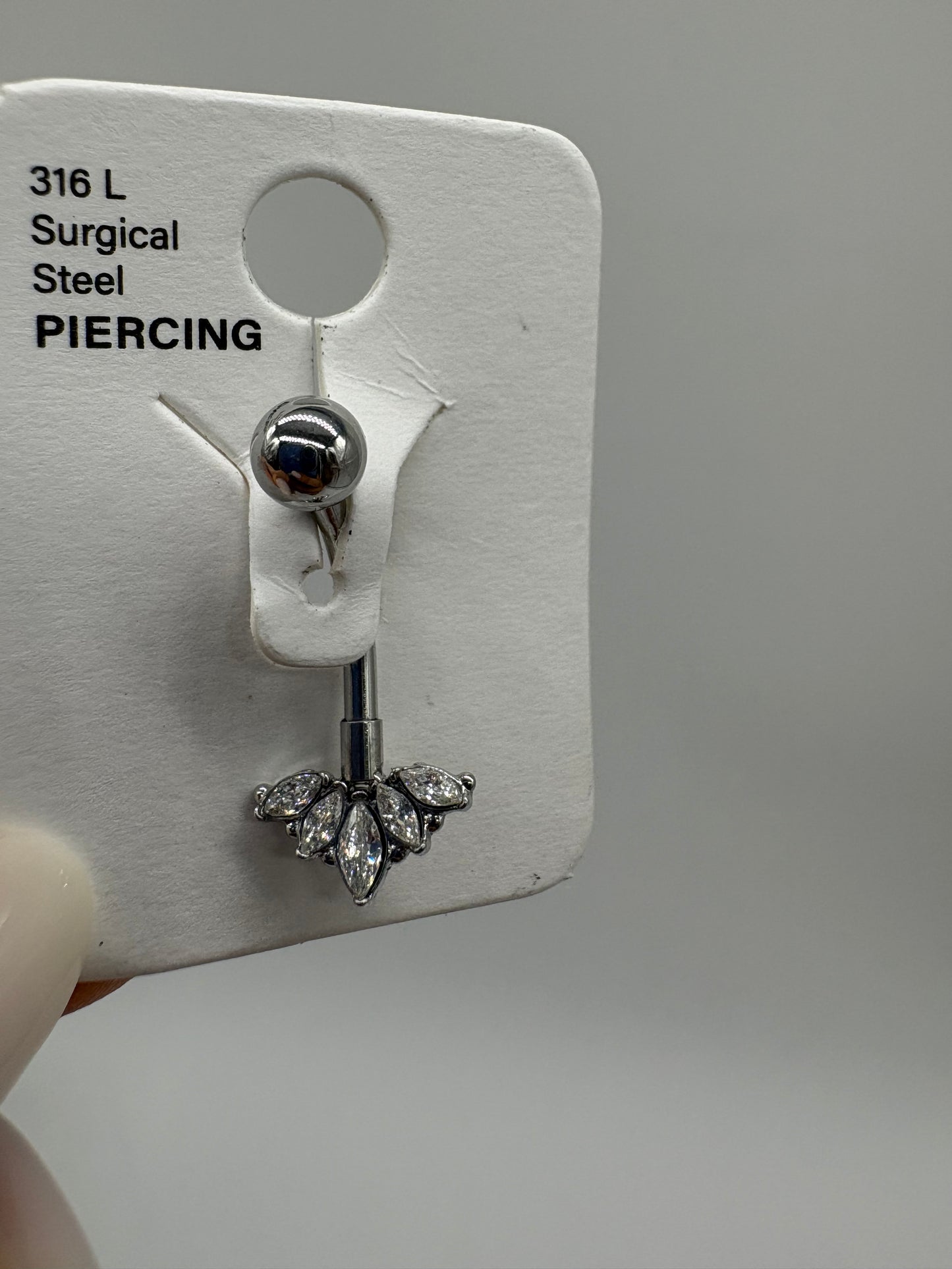 Piercing ombelico vario tip - Acciaio inossidabile