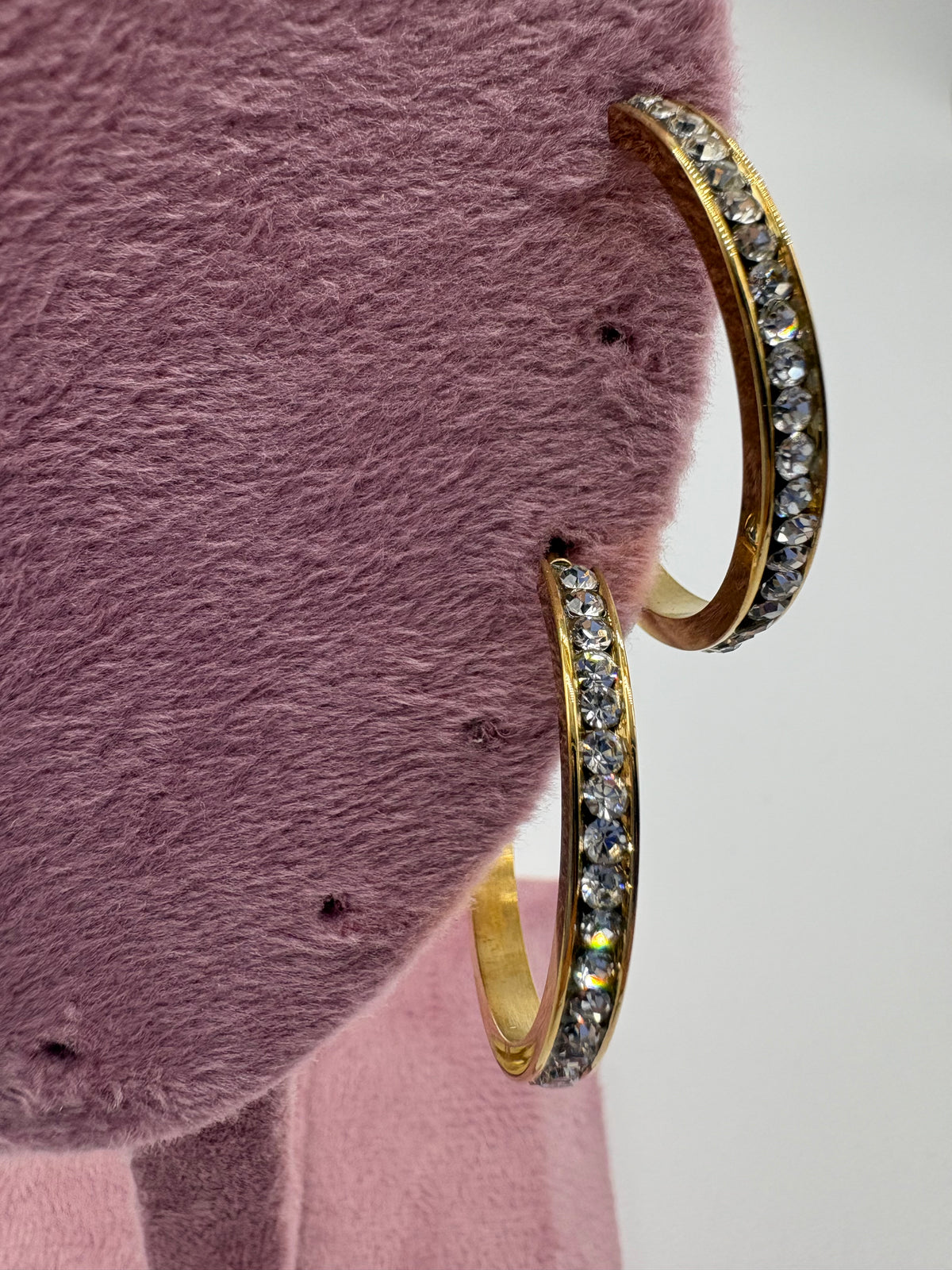 Orecchini a cerchio con strass In Acciaio Inossidabile - DR-CLYDE SHOP ONLINE