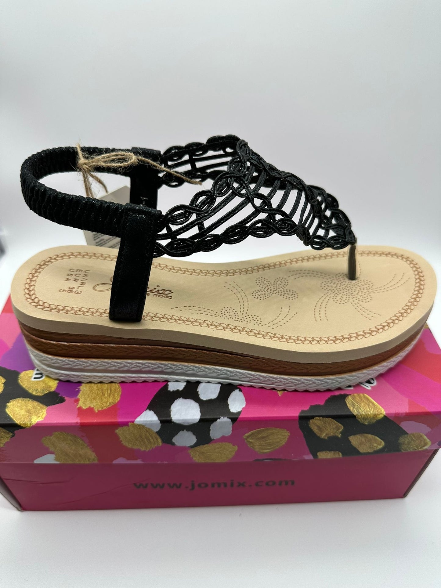 Sandali Infradito Donna Neri Intrecciati