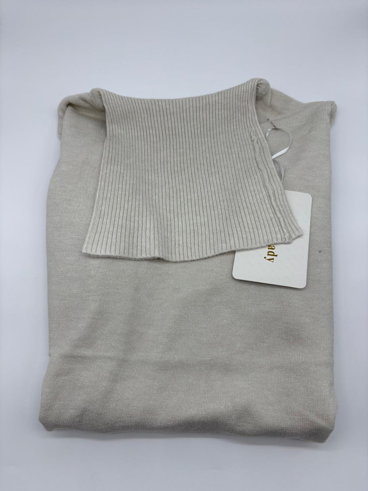 Maglione a Collo Alto in Maglia - Taglia Unica