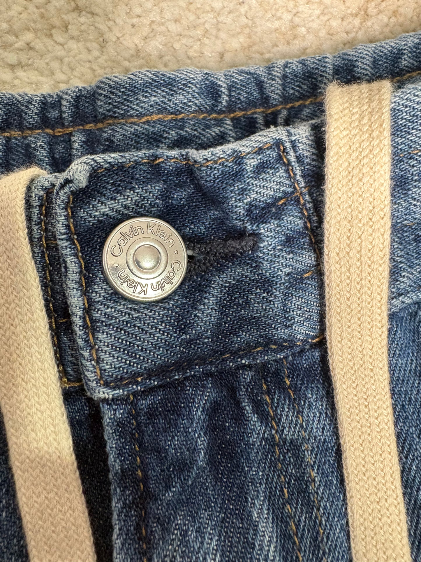 Calvin Klein Jeans Relaxed Short Uomo – Bermuda Denim Blu con Coulisse