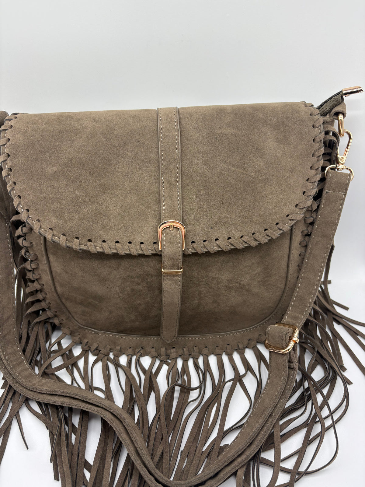 Borsa in Camoscio con Frange - DR-CLYDE SHOP ONLINE