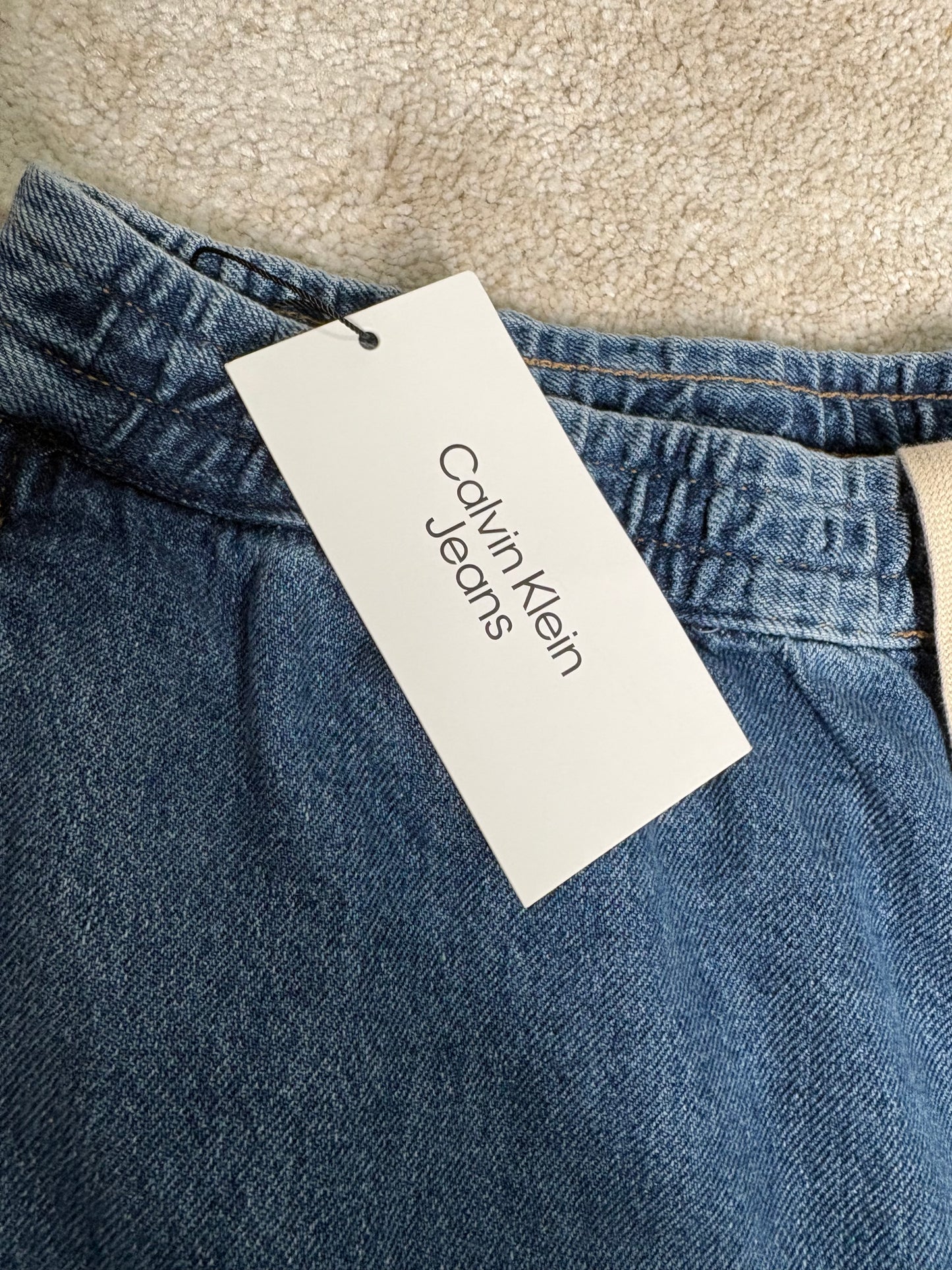 Calvin Klein Jeans Relaxed Short Uomo – Bermuda Denim Blu con Coulisse