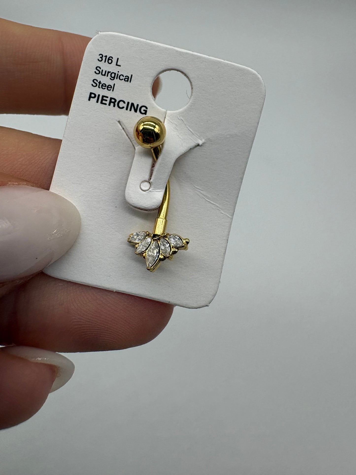 Piercing ombelico vario tip - Acciaio inossidabile