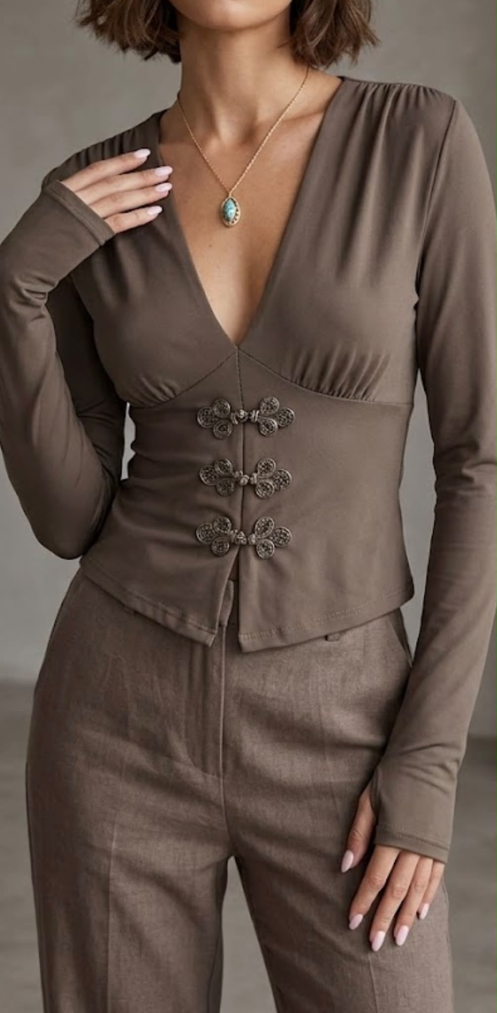 Maglia Donna con Finti Bottoni Giapponesi - DR-CLYDE SHOP ONLINE