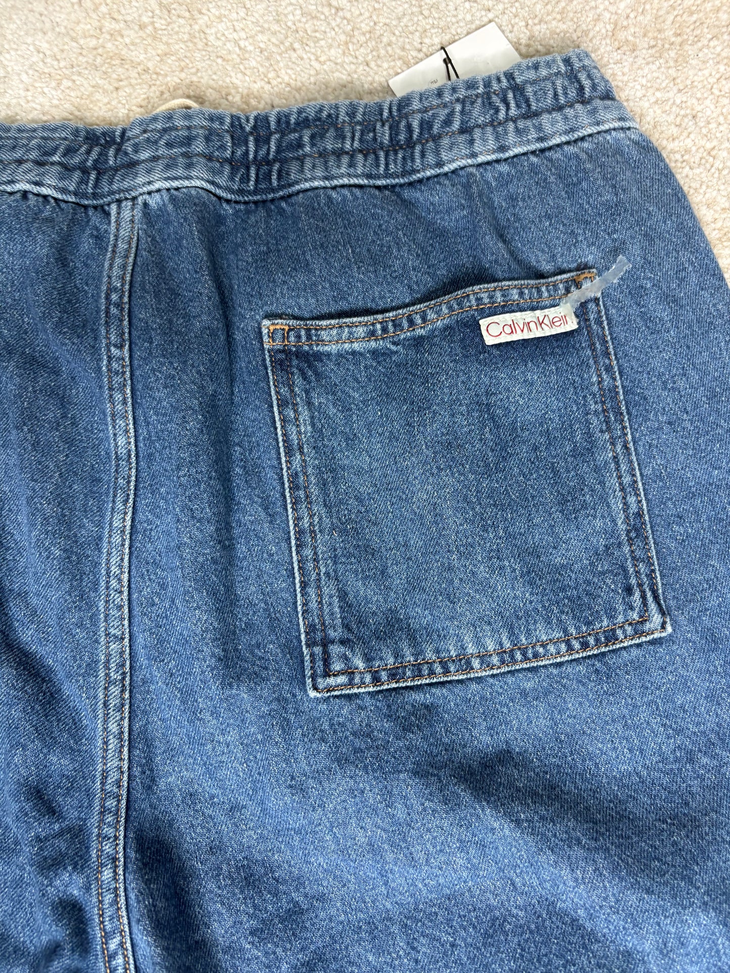Calvin Klein Jeans Relaxed Short Uomo – Bermuda Denim Blu con Coulisse