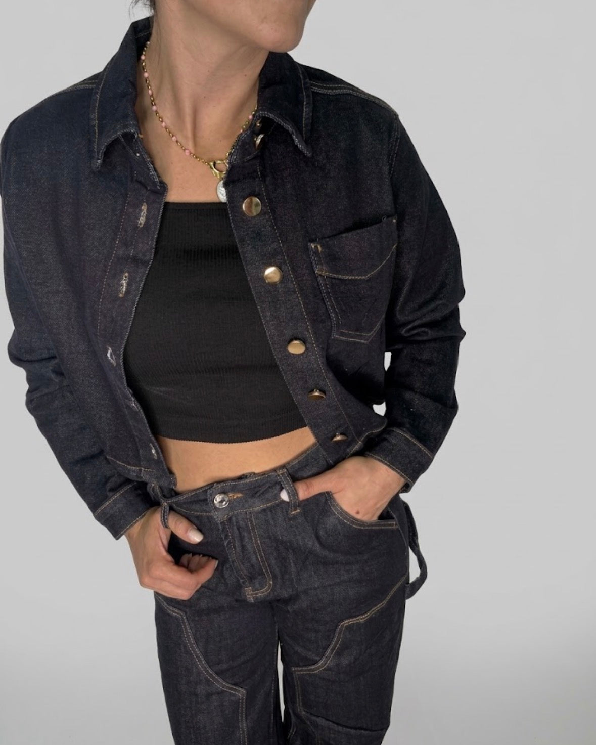 Camicia Crop di Jeans - DR-CLYDE SHOP ONLINE