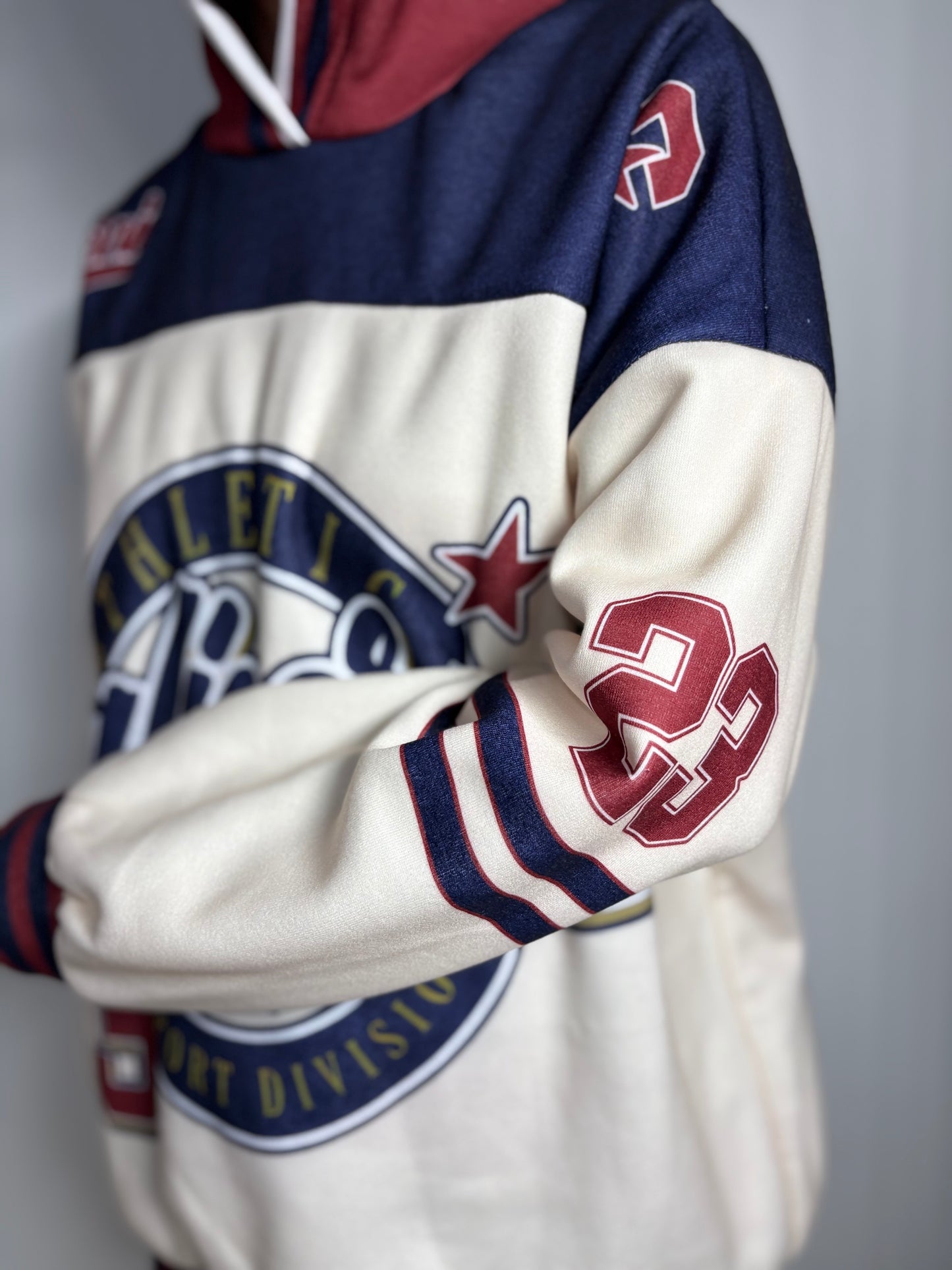 Felpa Donna con Cappuccio Stile College - Hoodie Oversize Athletic