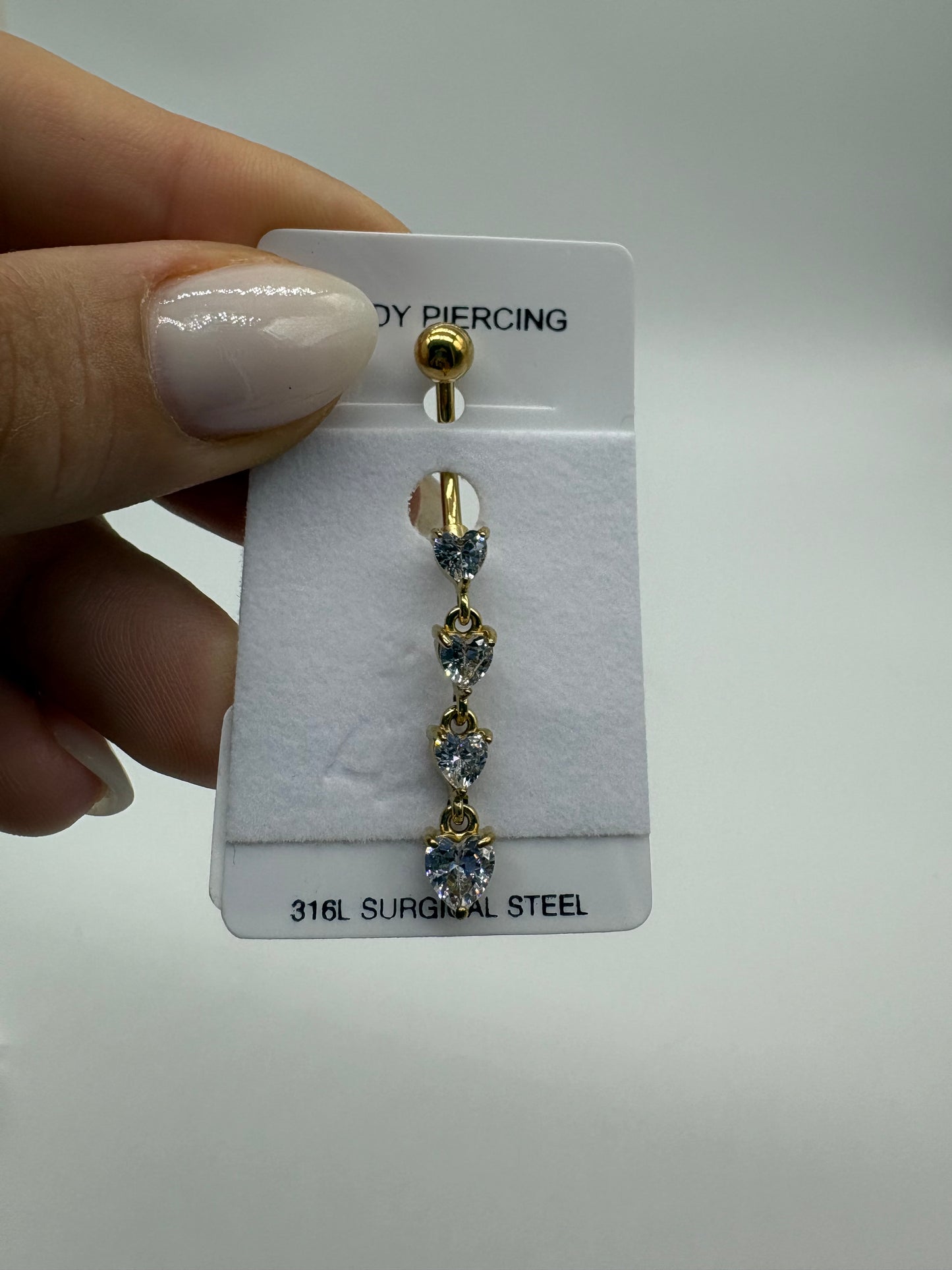 Piercing ombelico vario tip - Acciaio inossidabile