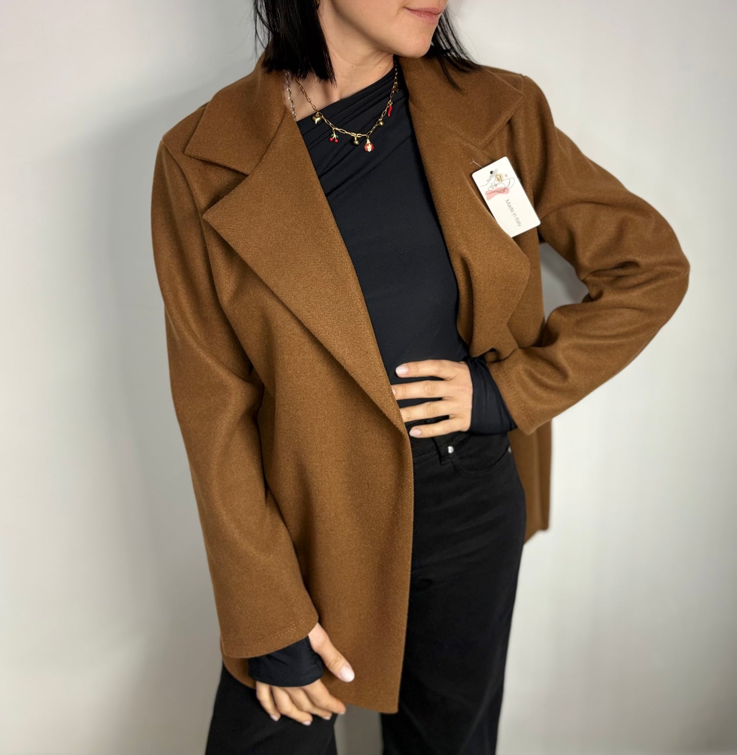 Cappotto Blazer Donna Elegante - Giacca Oversize Taglia Unica