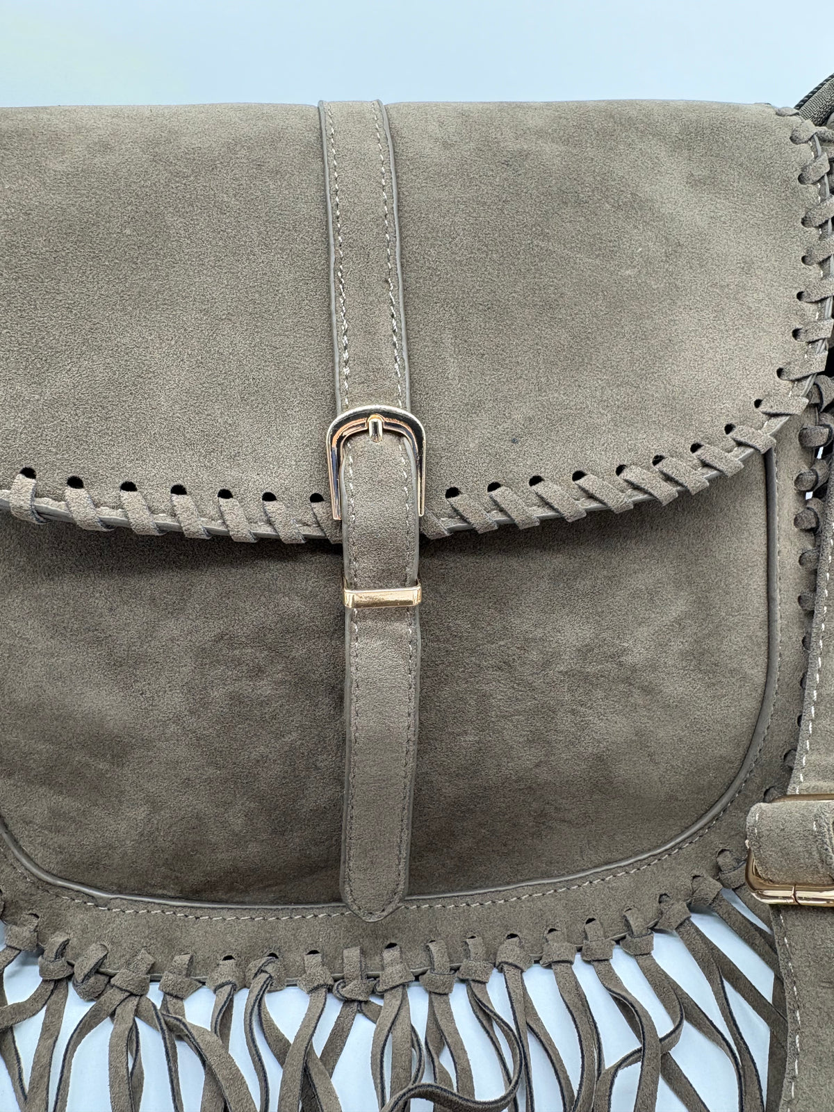 Borsa in Camoscio con Frange - DR-CLYDE SHOP ONLINE
