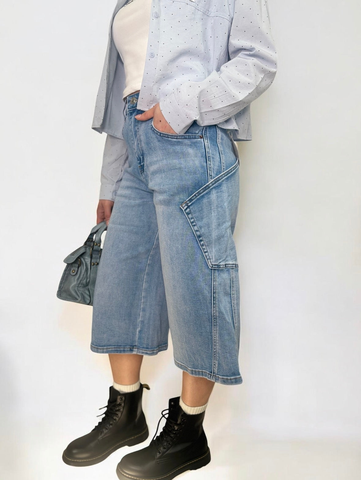 Bermuda Cargo Denim - Stile Urban Streetwear | DR-CLYDE SHOP