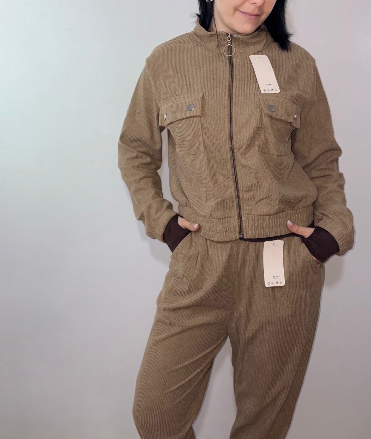 Coordinato a Costine Donna Giacca e Pantalone - Tuta