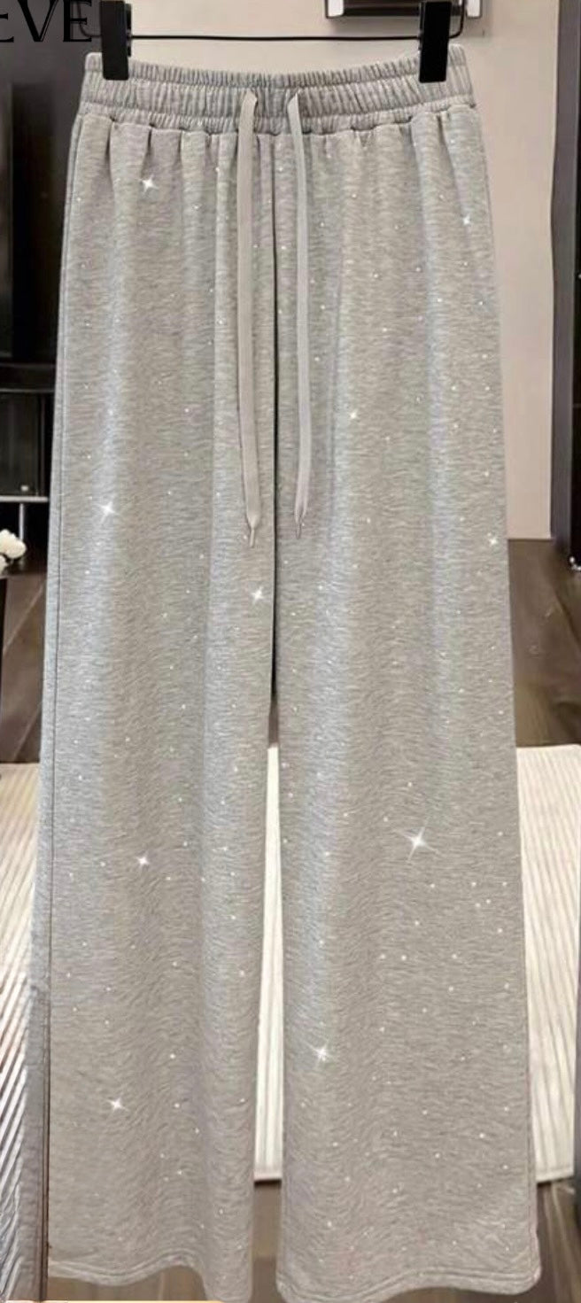 Pantaloni in Cotone con Strass - Eleganti e Comodi