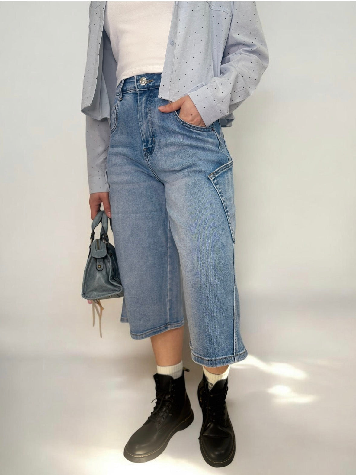 Bermuda Cargo Denim - Stile Urban Streetwear | DR-CLYDE SHOP